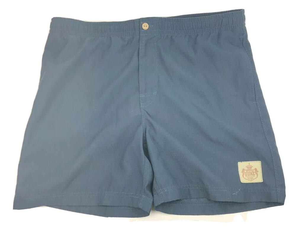 DUKE KAHANAMOKU Shorts Swim Suit Trunks Mens SZ Small Blue